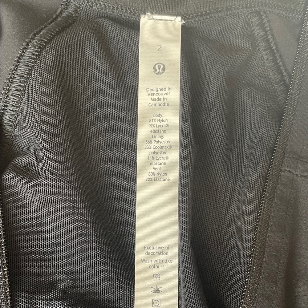 lululemon athletica Black Mesh-Lined Zip Jacket - Picture 2 of 5